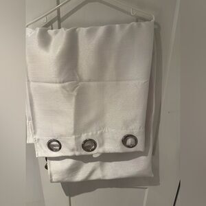 4 panels 36”X 84”. White Grommet blackout Curtain Panels.